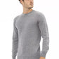Sleek Gray Crewneck Sweater for Men