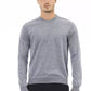 Elegant Light Blue Crewneck Sweater - Alpha Studio