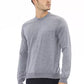 Elegant Light Blue Crewneck Sweater - Alpha Studio