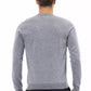 Elegant Light Blue Crewneck Sweater - Alpha Studio