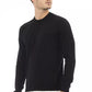 Sleek Black Crewneck Sweater for Elegant Evenings