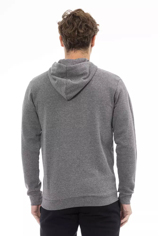 Classic Gray Hooded Zip Sweatshirt