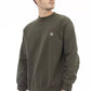 Emerald Crew Neck Fleece Sweater