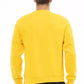 Chic Yellow Crew Neck Fleece Sweater