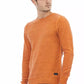 Chic Crew Neck Sweater in Vibrant Orange