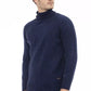Elegant Turtleneck Sweater in Blue