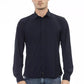 Sleek Sapphire Slim Men's Shirt