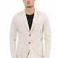 Chic Beige Cotton Blend Jacket