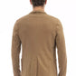 Classic Brown Cotton Blend Jacket