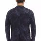 Sleek Blue Cotton Blend Fabric Jacket