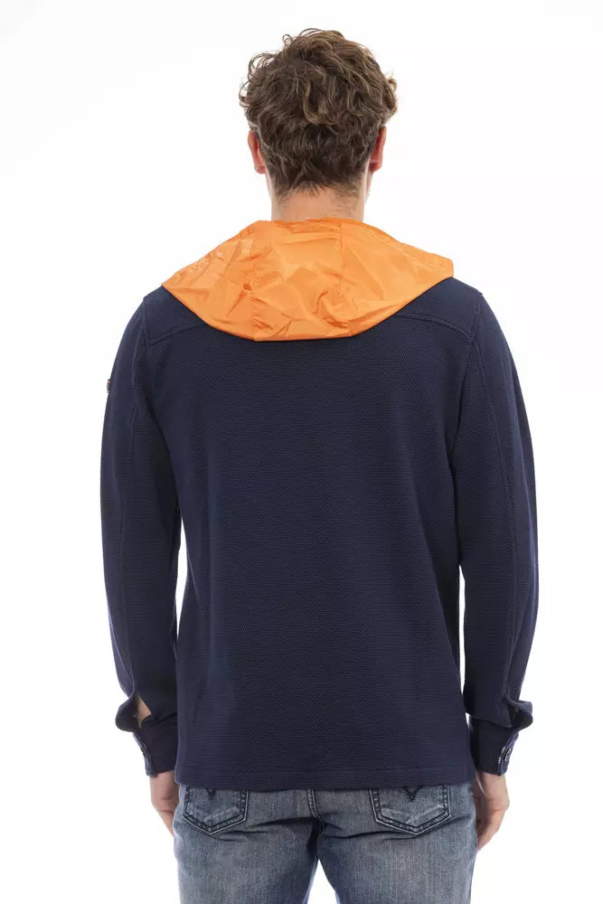 Sleek Waterproof Hooded Shirt in Blue