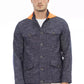 Chic Blue Jacket with Backpack Braces