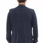Sleek Cotton Blend Blue Jacket