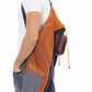 Chic Blue Hooded Jacket with Backpack Braces