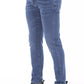 Sleek Buttoned Lace-Up Men's Jeans