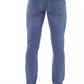 Sleek Buttoned Lace-Up Men's Jeans