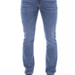 Sleek Buttoned Lace-Up Men's Jeans