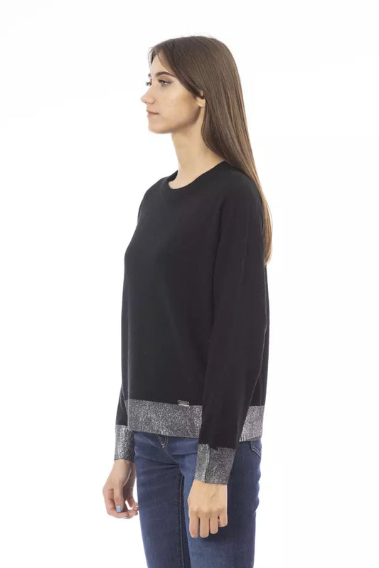 Chic Monogram Crew Neck Cashmere-Blend Sweater