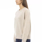 Elegant Beige Crew Neck Sweater for Women