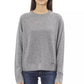 Elegant Crew Neck Cashmere Blend Sweater