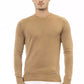 Beige Modal-Cashmere Crew Neck Sweater