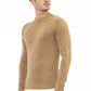 Beige Modal-Cashmere Crew Neck Sweater