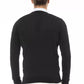 Elegant V-Neck Black Cashmere Blend Sweater