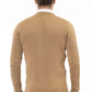 Beige V-Neck Modal Cashmere Sweater