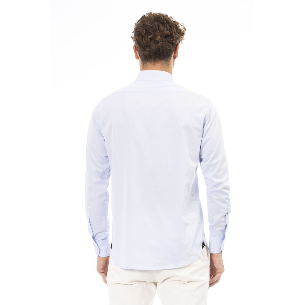 Elegant Light Blue Italian Shirt