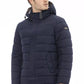 Chic Monogram Zip-Up Jacket in Blue