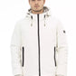 Elegant White Monogram Threaded Jacket