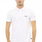 Elegant Black Embroidered Cotton Polo