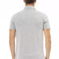 Chic Gray Embroidered Polo - Exquisite Cotton