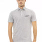 Chic Gray Embroidered Polo - Exquisite Cotton