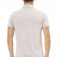 Elegant Gray Cotton Polo with Embroidered Logo