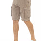 Chic Non-Uniform Brown Cargo Shorts