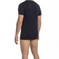 Sleek V-Neck Tee with Signature Print