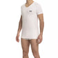 Chic Cavalli Class V-Neck Logo White Tee