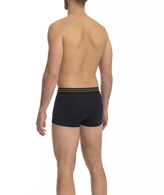 Elegant Black Cotton Trunks Trio Pack