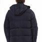 Sleek Nylon Hooded Jacket with Logo Detail