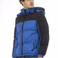 Chic Blue Nylon Hooded Jacket