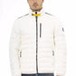 Elegant White Nautical Jacket with Subtle Logo
