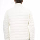 Elegant White Nautical Jacket with Subtle Logo
