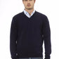 Elegant Wool V-Neck Sweater for Men