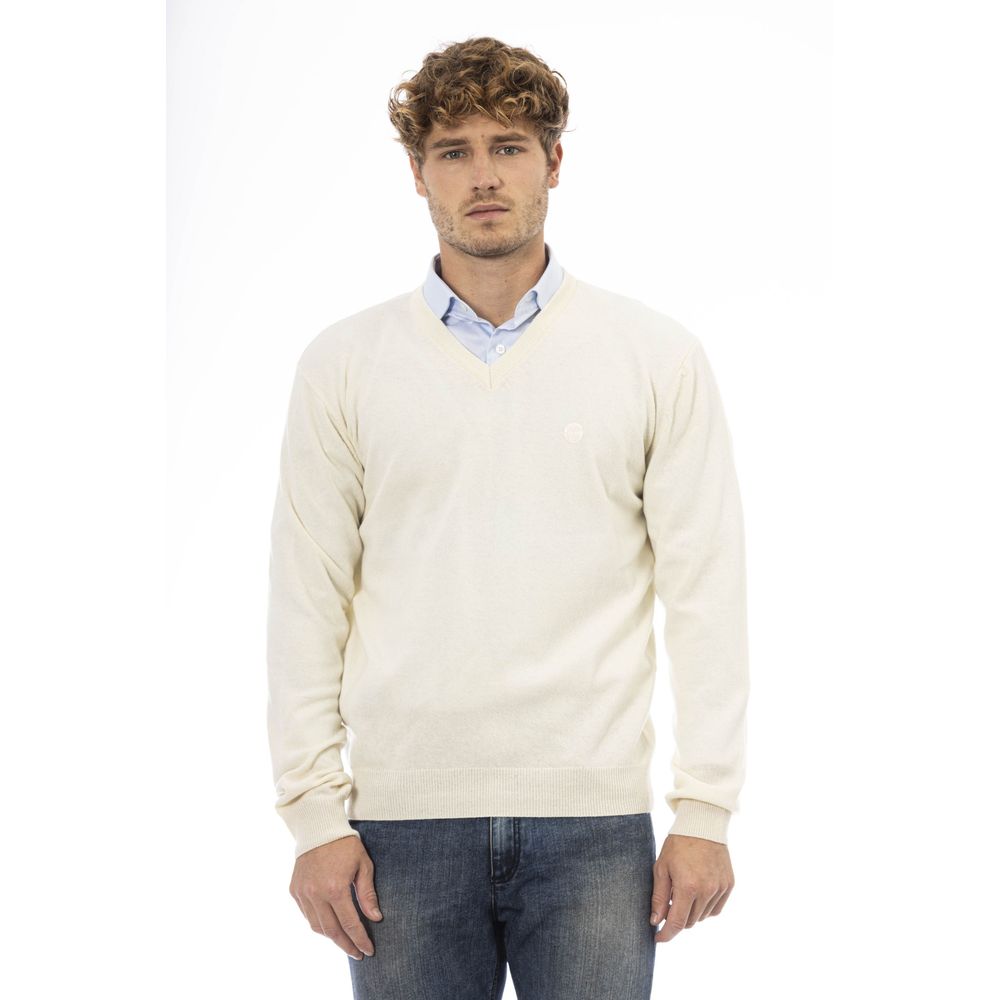 Elegant V-Neck Wool Sweater - Refined Comfort Awaits