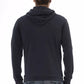 Chic Blue Hooded Fleece Sweater