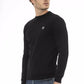 Sleek Crew Neck Sweatshirt in Black