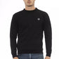 Sleek Crew Neck Sweatshirt in Black