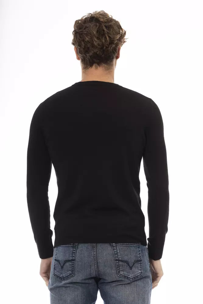 Elegant Crew Neck Wool-Blend Sweater