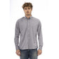 Elegant Gray Cotton Blend Shirt